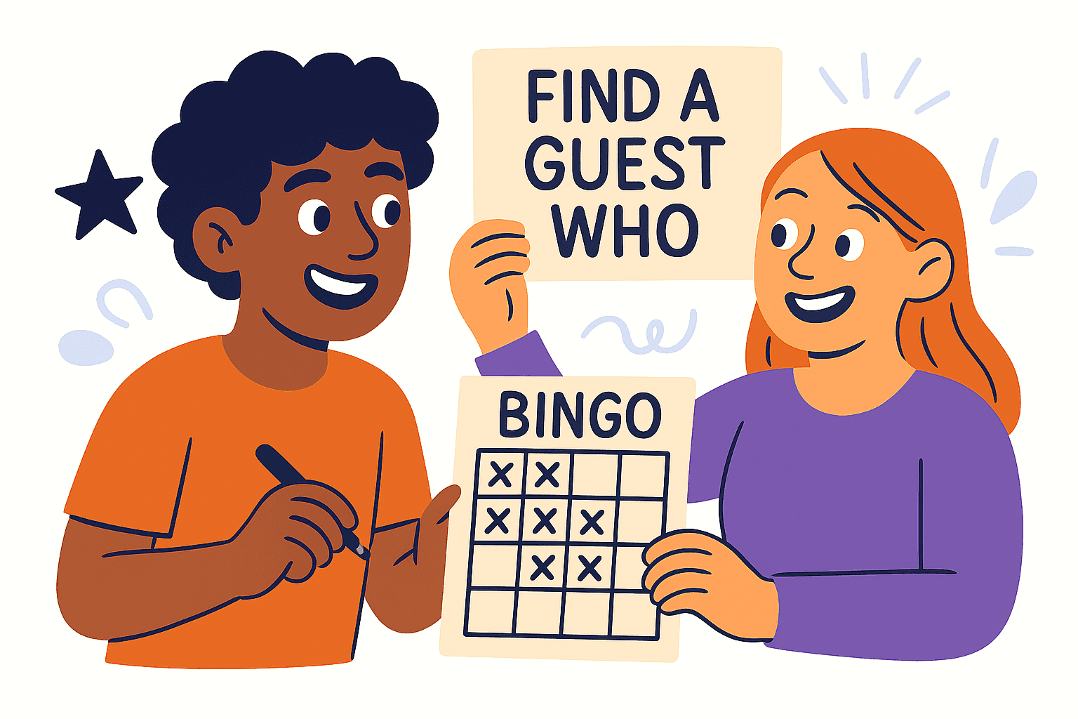 find a guest who bingo card